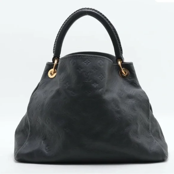 Louis Vuitton Navy Empreinte Embossed Monogram Shoulder Bag with Gold Hardware - Picture 4 of 11